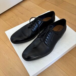 Clarks Black Leather Men's Oxfords